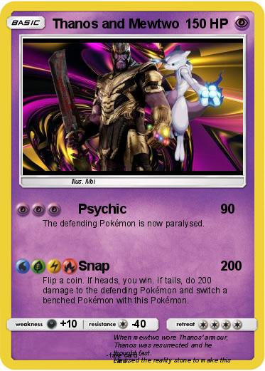 Pokemon Thanos and Mewtwo