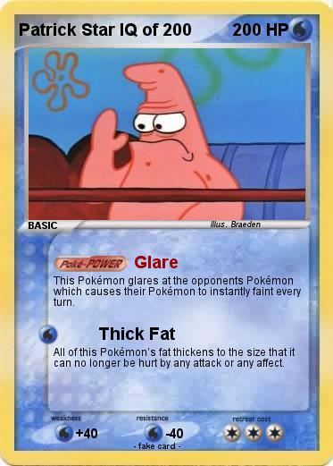 Pokemon Patrick Star IQ of 200