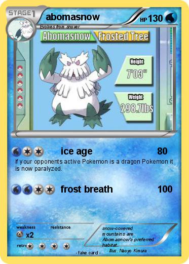 Pokemon abomasnow