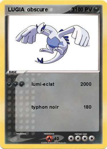 Pokemon LUGIA  obscure                3