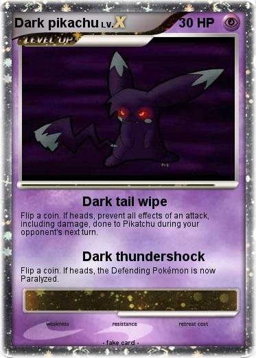 Pokemon Dark pikachu