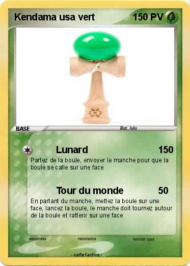 Pokemon Kendama usa vert