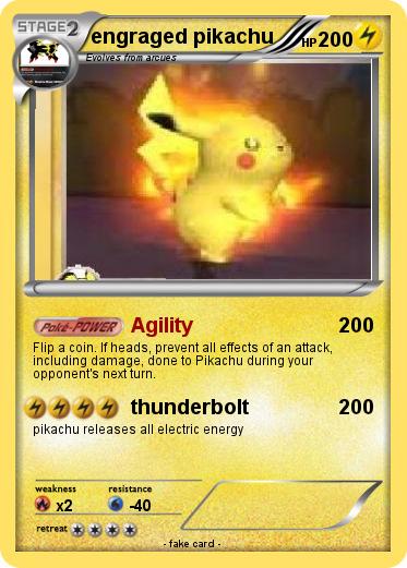 Pokemon engraged pikachu
