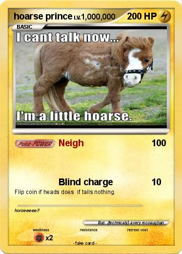 Pokemon hoarse prince