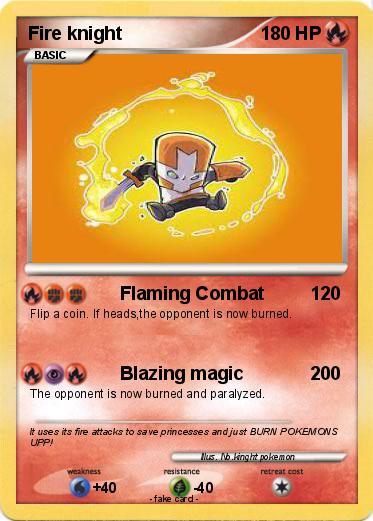 Pokemon Fire knight