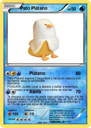 Pokemon Pato Plátano