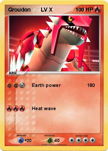 Pokemon Groudon       LV X