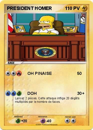Pokemon PRESIDENT HOMER