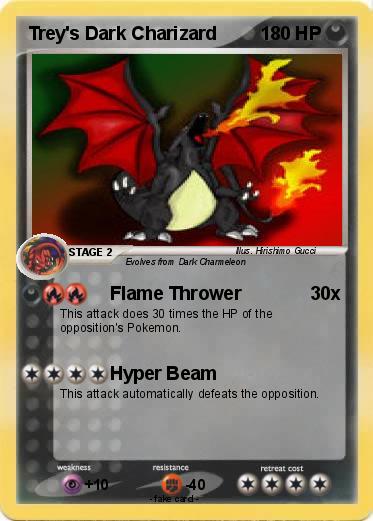 Pokemon Trey's Dark Charizard