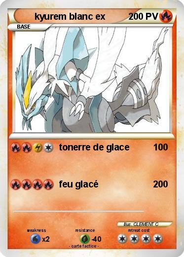 Pokemon kyurem blanc ex