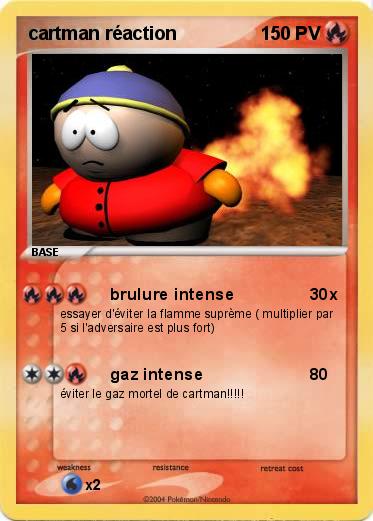 Pokemon cartman réaction