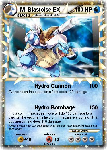 Pokemon M- Blastoise EX
