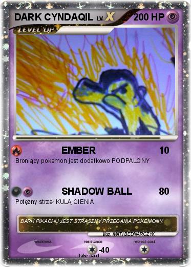 Pokemon DARK CYNDAQIL