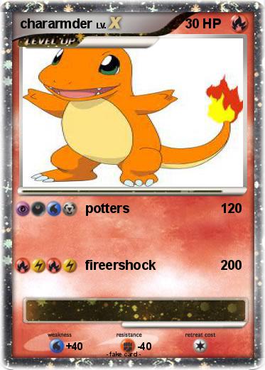 Pokemon chararmder