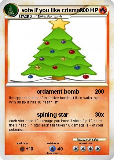 Pokemon vote if you like crismas