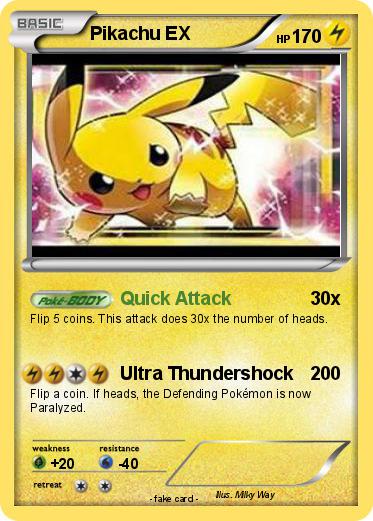Pokemon Pikachu EX