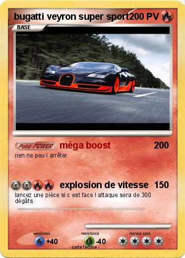 Pokemon bugatti veyron super sport