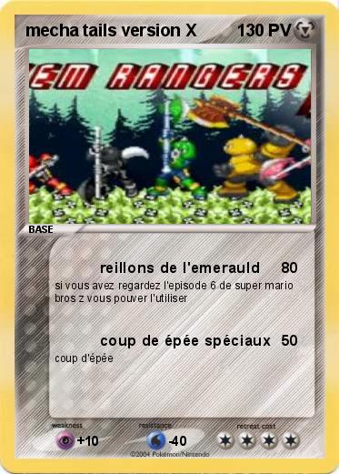 Pokemon mecha tails version X