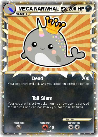 Pokemon MEGA NARWHAL EX