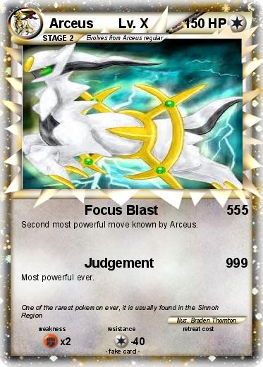 Pokemon Arceus       Lv. X