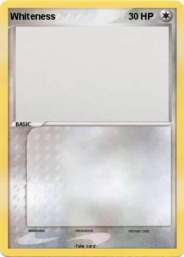 Pokemon Whiteness