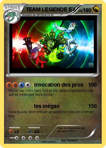 Pokemon TEAM LEGENDE EX