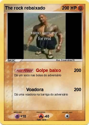 Pokemon The rock rebaixado