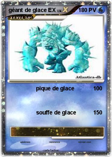 Pokemon géant de glace EX