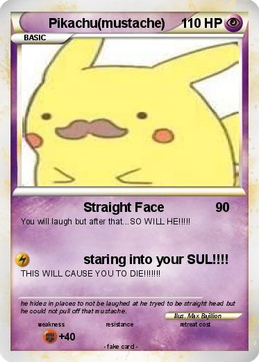 Pokemon Pikachu(mustache)
