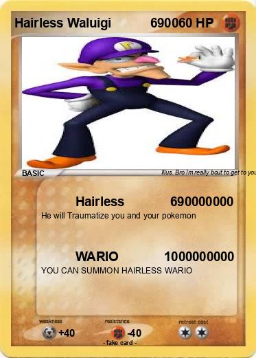 Pokemon Hairless Waluigi           6900
