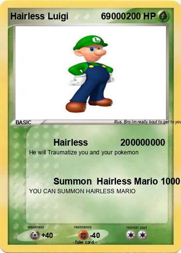 Pokemon Hairless Luigi             69000