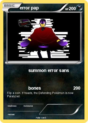 Pokemon error pap