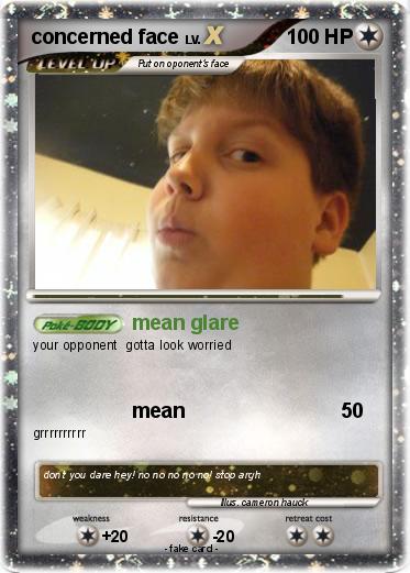 Pokemon concerned face