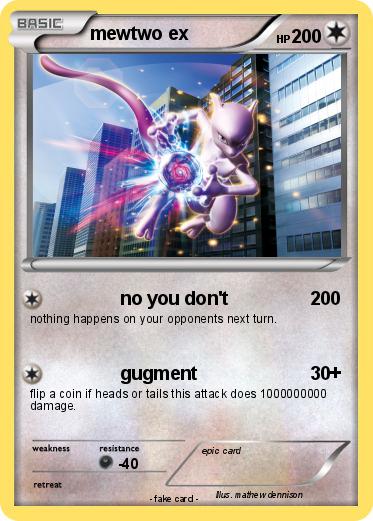 Pokemon mewtwo ex