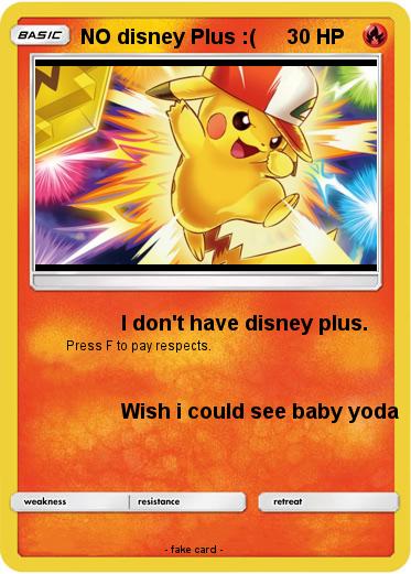 Pokemon NO disney Plus :(