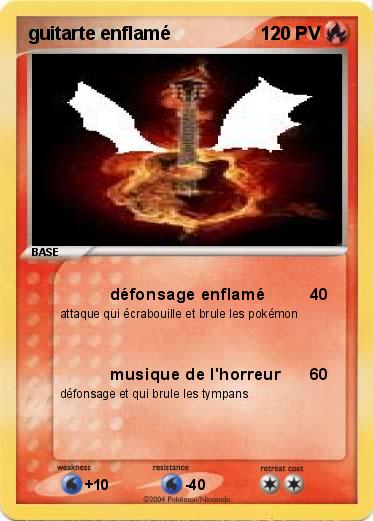 Pokemon guitarte enflamé