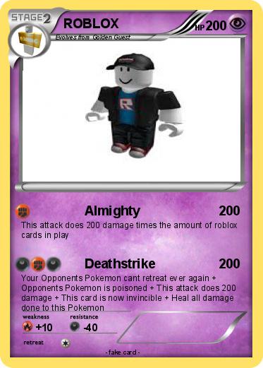 of roblox cards in play - Deathstrike : Your Opponents Pokemon cant retreat...