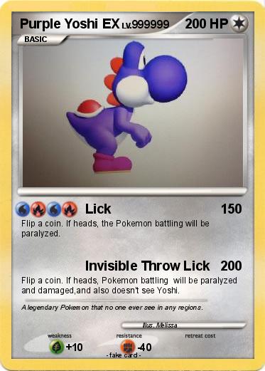 Pokemon Purple Yoshi EX