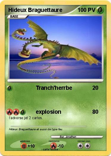 Pokemon Hideux Braguettaure