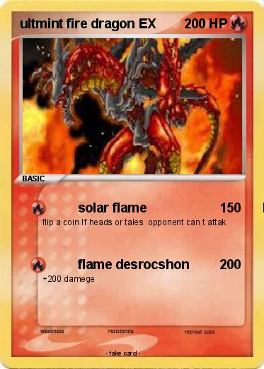 Pokemon ultmint fire dragon EX