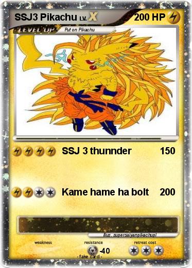 Pokemon SSJ3 Pikachu