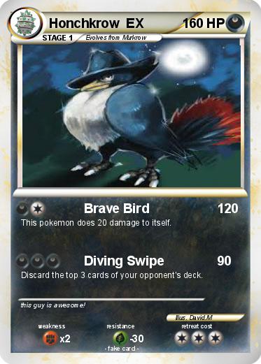 Pokemon Honchkrow  EX