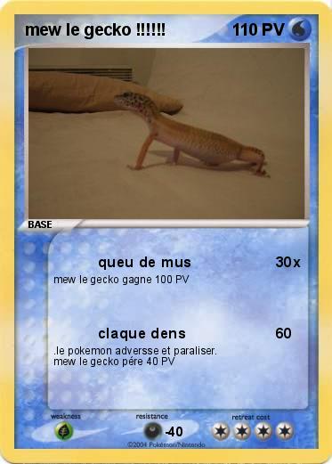 Pokemon mew le gecko !!!!!!