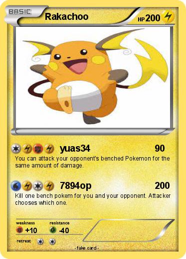 Pokemon Rakachoo