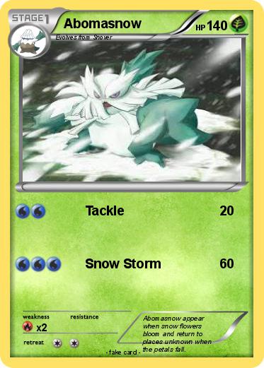 Pokemon Abomasnow