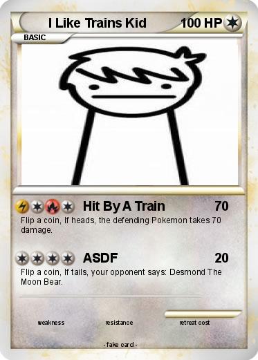 Pokemon I Like Trains Kid