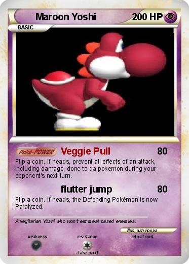 Pokemon Maroon Yoshi