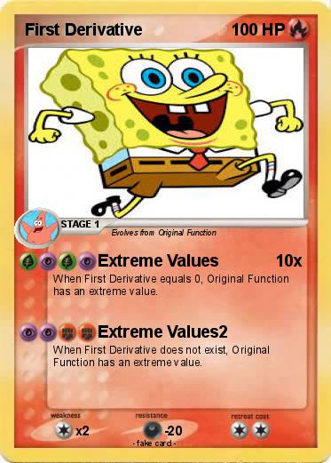 Pokemon First Derivative