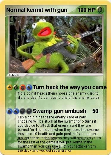 Pokemon Normal kermit with gun