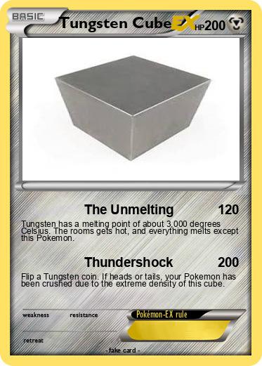 Pokemon Tungsten Cube